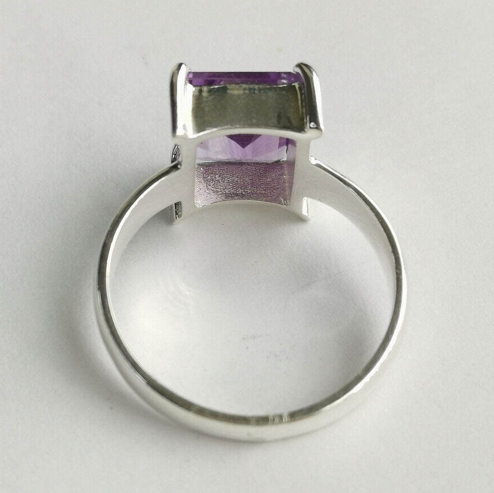 Amethyst ring in Sterling Silver Size 9 🆕 - Picture 4 of 11